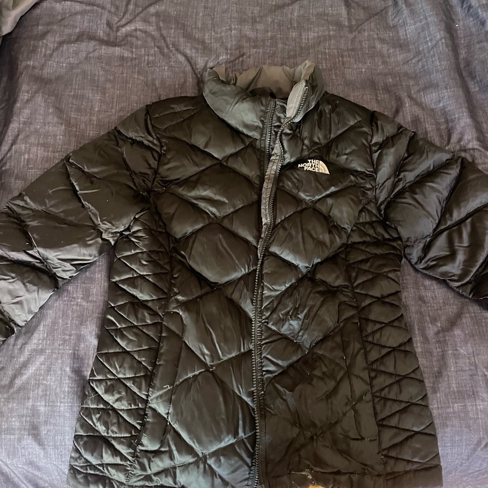 The North Face Kids/Girls - Black 550 Puffer Jacket